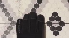 Leather Gloves Hitting Balls MP4