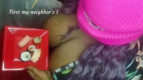 Horny Married MILF Sucked Our Two Cocks and Asked for Our Cum on Her Food 1