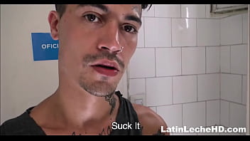 Amateur Bad Boy Spanish Latino Paid Cash For Threesome In Public Restroom POV