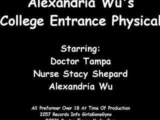 Tampa University Entrance Physical: Covid Protocol - Alexandria Wu