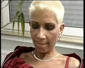 Short Haired German Babe Enjoys Making Him Cum All Over