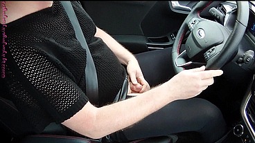 Sexy Frivol im Auto ** Crossdresser **