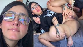 I LET MY ROOMMATE CREAMPIE MY TINY ASSHOLE AND SQUIRTED ON HIS COCK BECAUSE I STOLE HIS T-SHIRT