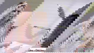 Tattooed mom licks an asian teens muff