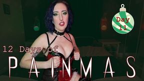 DAY 11 - 12 DAYS OF PAINMAS - Christmas CBT & Pain Play Slave Tasks by Miss Faith Rae with BDSM Instructions & Femdom POV - 4k