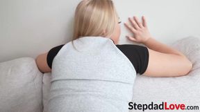 Harley King takes a forbidden ride on her stepdad's cock