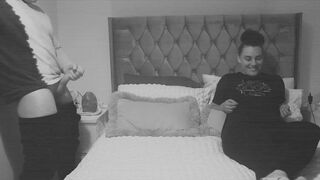 Night Camera Catches Cuckold watching Wifey got Creampied and Then