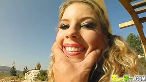 Cute Blonde Bianca Tied Up For A Firm Pounding
