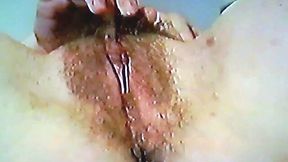 My amateur vintage video with my mild white wife masturbating