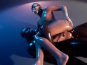 Interracial Rough Anal Sex 3D