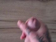 Cumming on the table and up the wall!