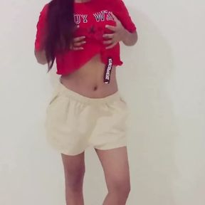 Who Would Like to Taste me? Indian Teen Girl Undresses