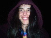 PinkMoonLust Hairy PeePee Girl Fetishist Freaky Urine Fetish Pisses in Dark Outside Outdoors Exhibit