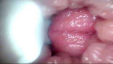Endoscope camera records my wife'_s G spot. Educational video