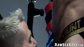 ”Slutty bottom Archer Croft is dildo banged & barebacked by hung Jordan Starr”