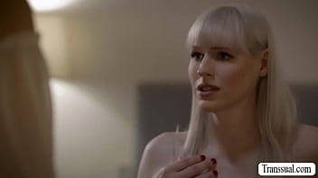 Gorgeous blonde banged by TS bestfriend