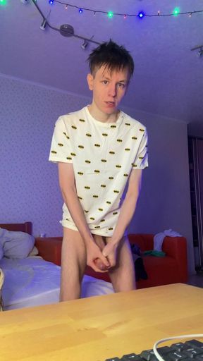 Painting My Hand White with Sticky Warm Cum