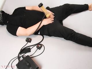 Bizarre Milking Machine Fellatio - Venus 2000 Vacuum Pump Edging & Post Climax Jerking off Sex Machine Handsfree Ejaculation - Balls Sucked Dry by Unrelenting Masturbator