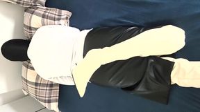 Fantasy Romance with White Overknee Boots 36