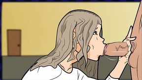 Persona H Saki Konshi Blowjob Girl gives good head after a few drinks