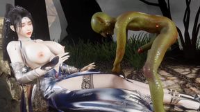 Beautiful Girl Boobs 3D Vam Fucked With Goblin