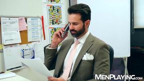 Dani Robles secretly lusted for hot Thomas Thunder in the office