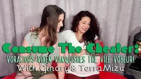Consume The Cheater: Voracious Vixen Vanquishes The Vile Voyeur - Ginary & TerraMizu