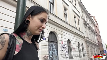 GERMAN SCOUT - TALL TATTOOED TEEN SHARLOTTE PICKUP AND RAW FUCK AT STREET CASTING