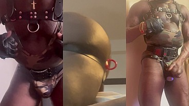 Post Gym Flex,Titplay & Prostate Milking Solo Scenes