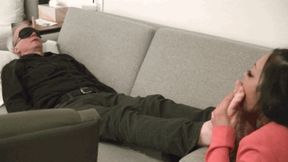 Foot lick with the psychologist (mp4)