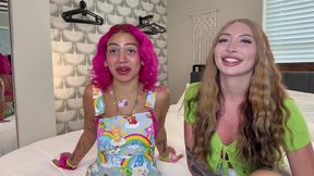 small penis humiliation laughing at your shrimp dick with nina naples