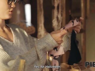 PIE4K. Spooky and Hawt. Hawt sex with Lucy Mendez & Charlie Dean