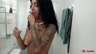 Ariella Ferraz Brazilian latina tattoo pornstar blowjob and dick sucking