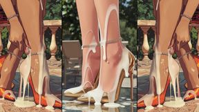 High-Heels get cum from alle sites an will be licked by hot anime girls Chapter 2