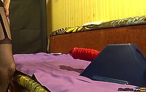 TS-Girl, in a favorite pose and on your loved dildo 5
