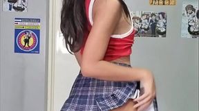 Tiny Asian tease begs for your attention!