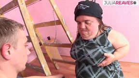 Skinny student fucks fat old milf, unbelievable