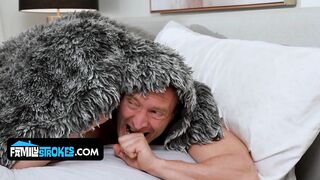 Stepdad and His Girl Pick Up Hitchhiker Avery Wilds for a Roadside Spitroast