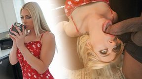 Busty Babe Bambi Blitz Only Wants the Biggest and Thickest Black Shaft!