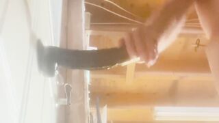 12” ginormous fuck stick donk-to-facehole