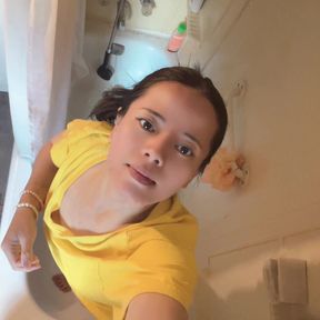 Pov hana in shower time pov video