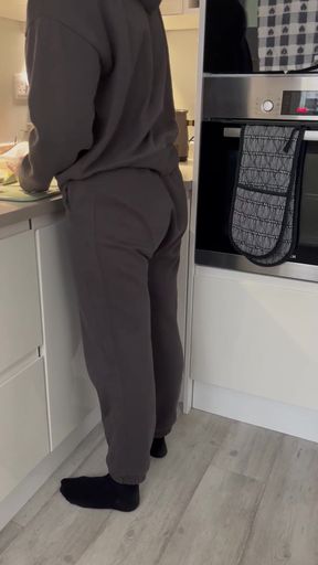 Wife surprises hubby with homemade dinner but gets more than she