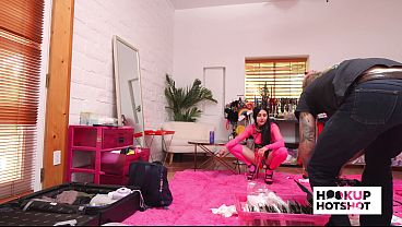 BTS - Kaitlyn Katsaros Shows Off Her Curves In A Tight Sexy Outfit