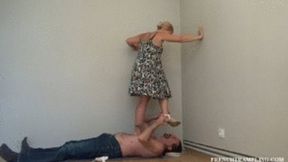 2158 Barefeet trampling with Noemie