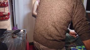 hooked up and fuck in a threesome inside a caravan