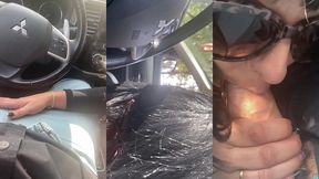 blowjob for my coworker in his car – public parking fun