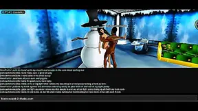 Busty Rose Entices You in Steamy Christmas Fantasy – Naughty 3D Hentai Delight