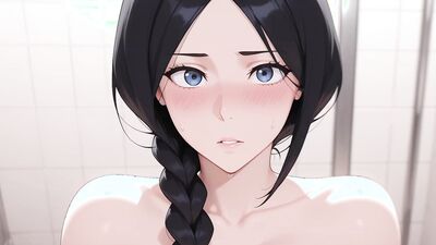 Step Mom Retsu bangs her step son in the shower while her hubby's away! Uncensored Bleach Hentai