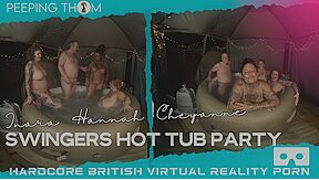 Swingers Hot Tub Party With Inara Stark, Hannah Symonds And Cheyanne Rose