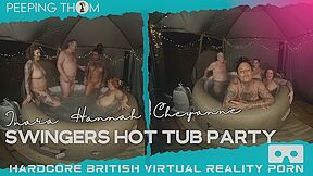 Swingers Hot Tub Party With Inara Stark, Hannah Symonds And Cheyanne Rose